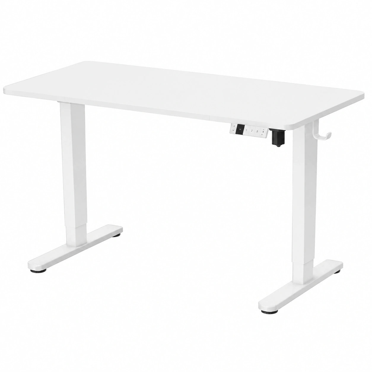 Bureau, réglable, coloris blanc, 120 x 80 cm, pour l’espace de travail
