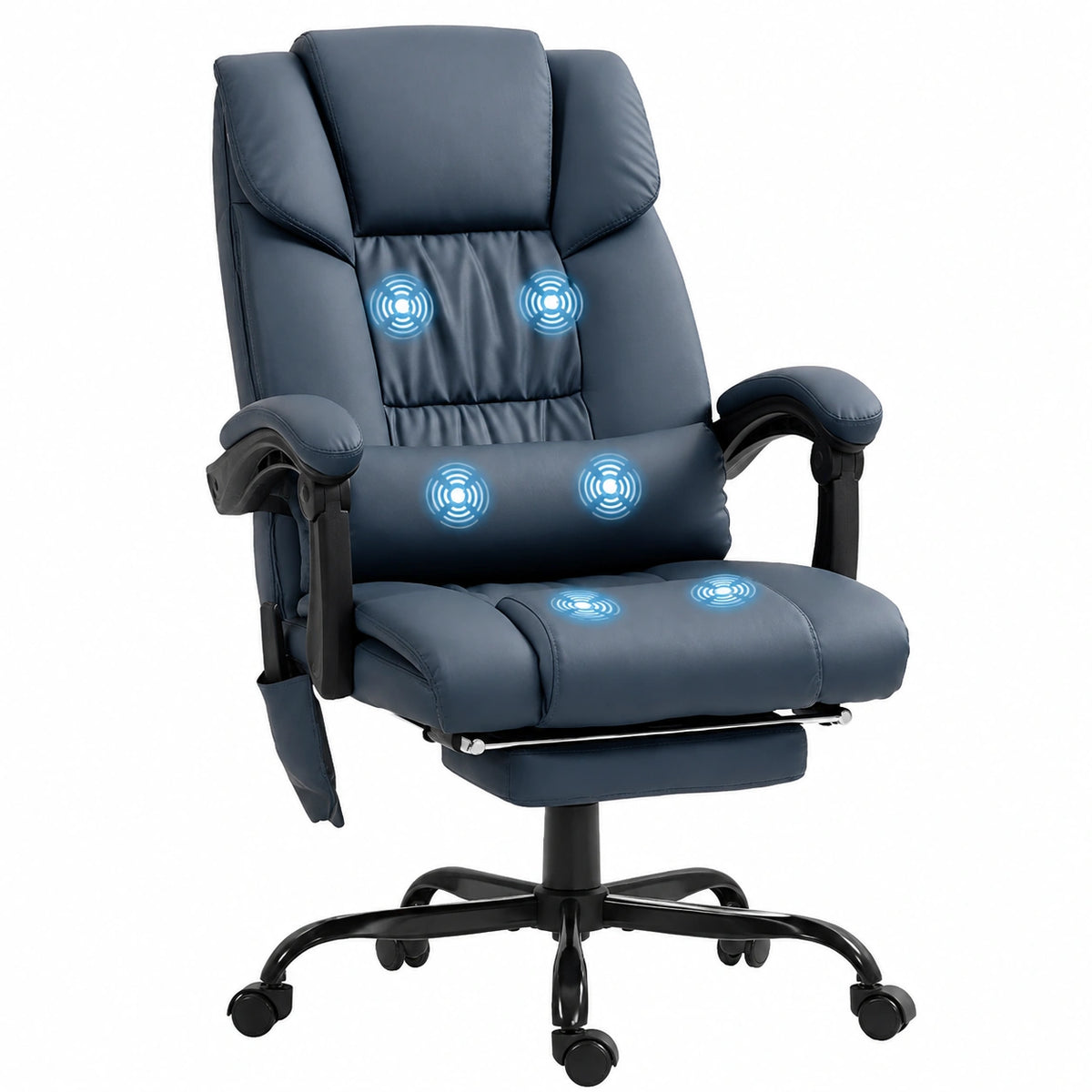 Bureau, en tissu, réglable, coloris bleu, pour l’espace de travail