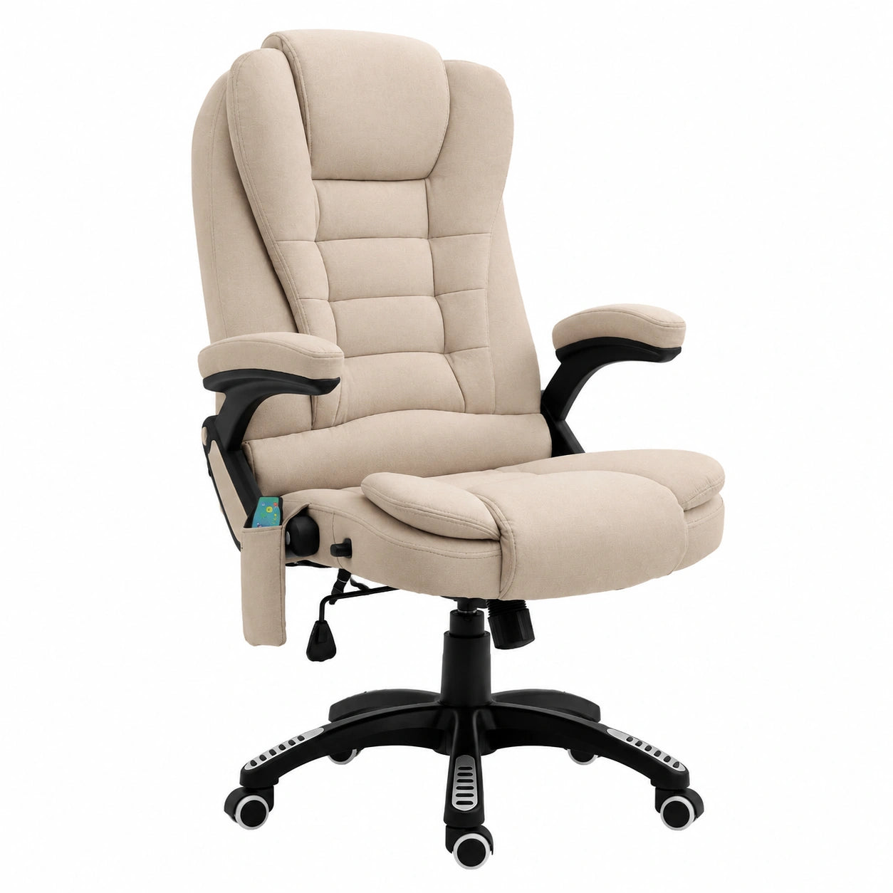 Bureau, en tissu, pivotant, réglable, coloris marron, pour l’espace de travail