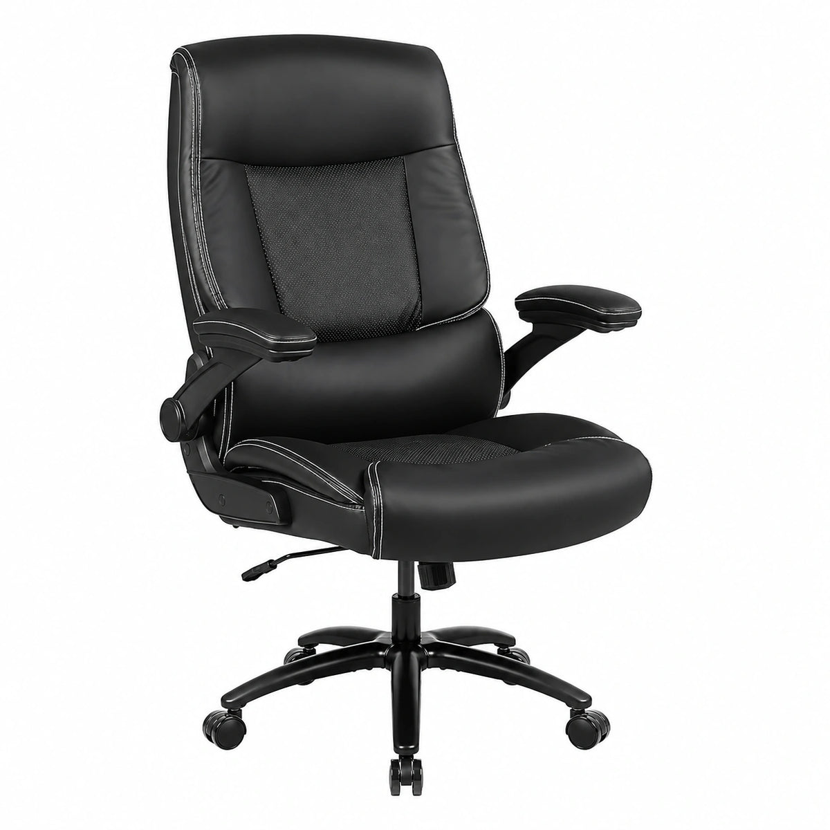 Bureau, en cuir, coloris noir, pour l’espace de travail