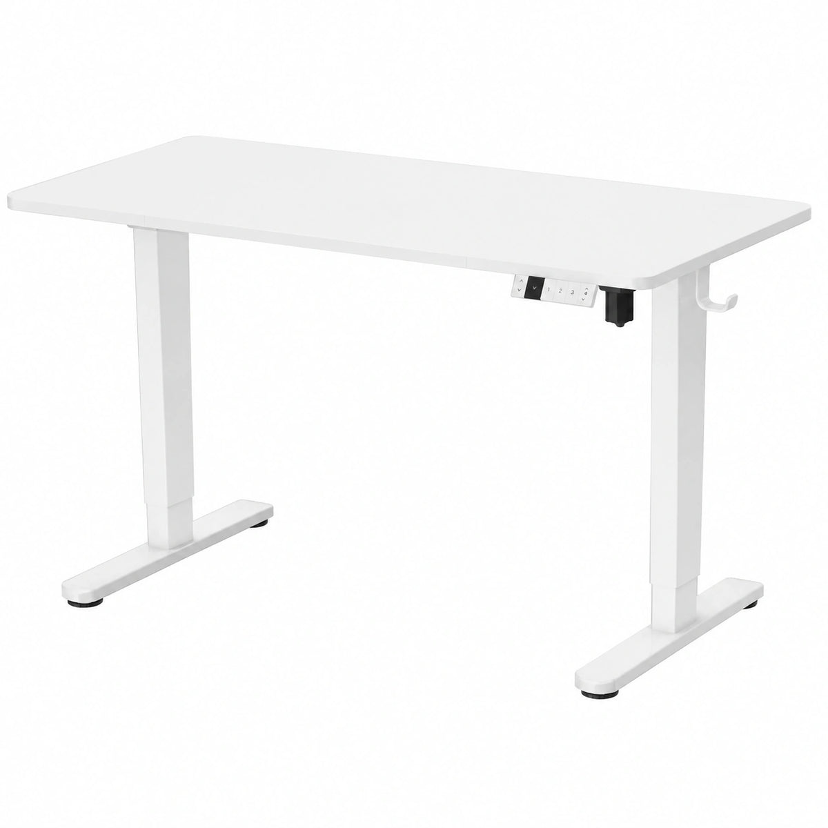 Bureau, réglable, coloris blanc, 120 x 80 cm, pour l’espace de travail