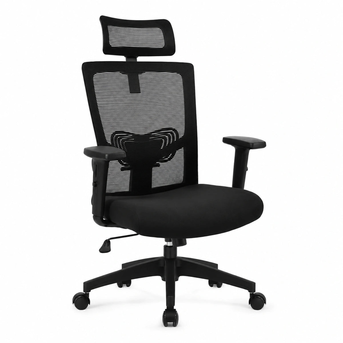 Bureau, pivotant, réglable, sur roulettes, coloris noir, pour l’espace de travail