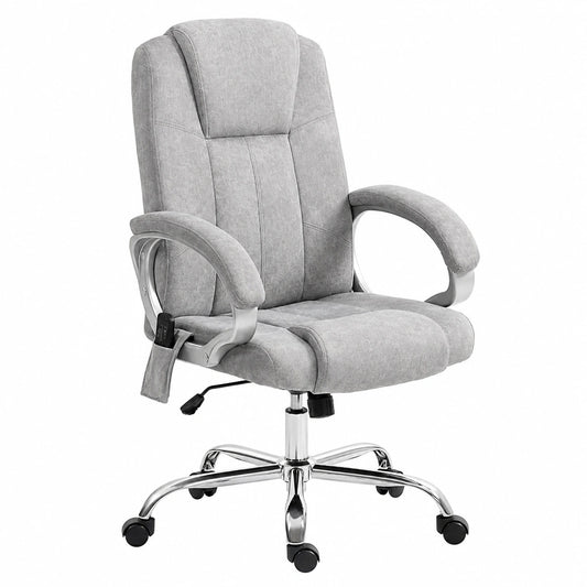 Bureau, en velours et tissu, pivotant, réglable, coloris gris, pour l’espace de travail