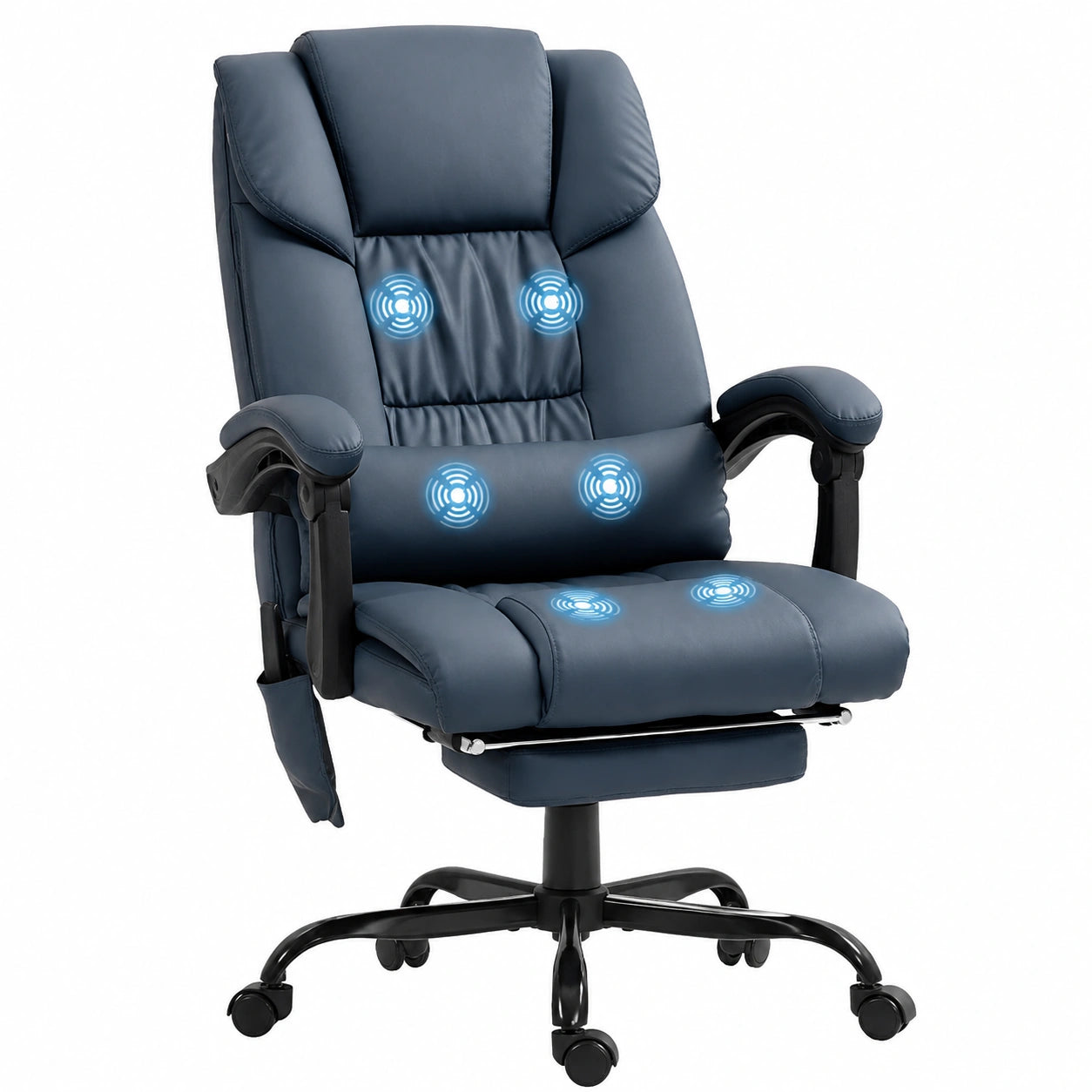 Bureau, en tissu, réglable, coloris bleu, pour l’espace de travail