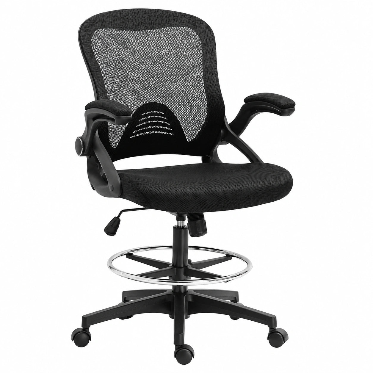 Bureau, pivotant, réglable, rembourré, coloris noir, pour l’espace de travail
