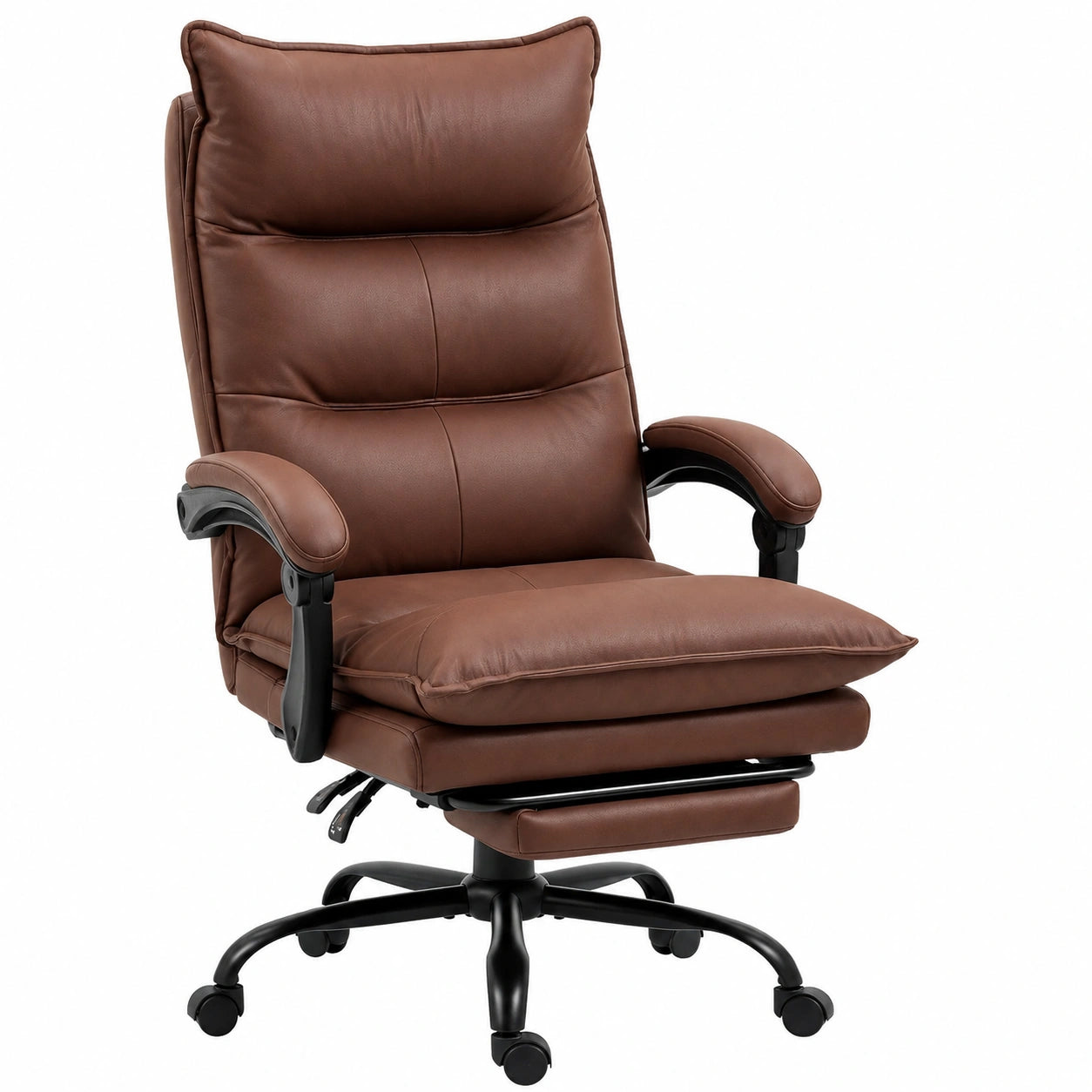 Bureau, pivotant, réglable, en tissu, coloris marron, pour l’espace de travail