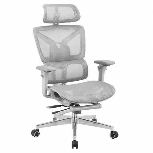 Bureau, réglable, coloris gris, pour l’espace de travail