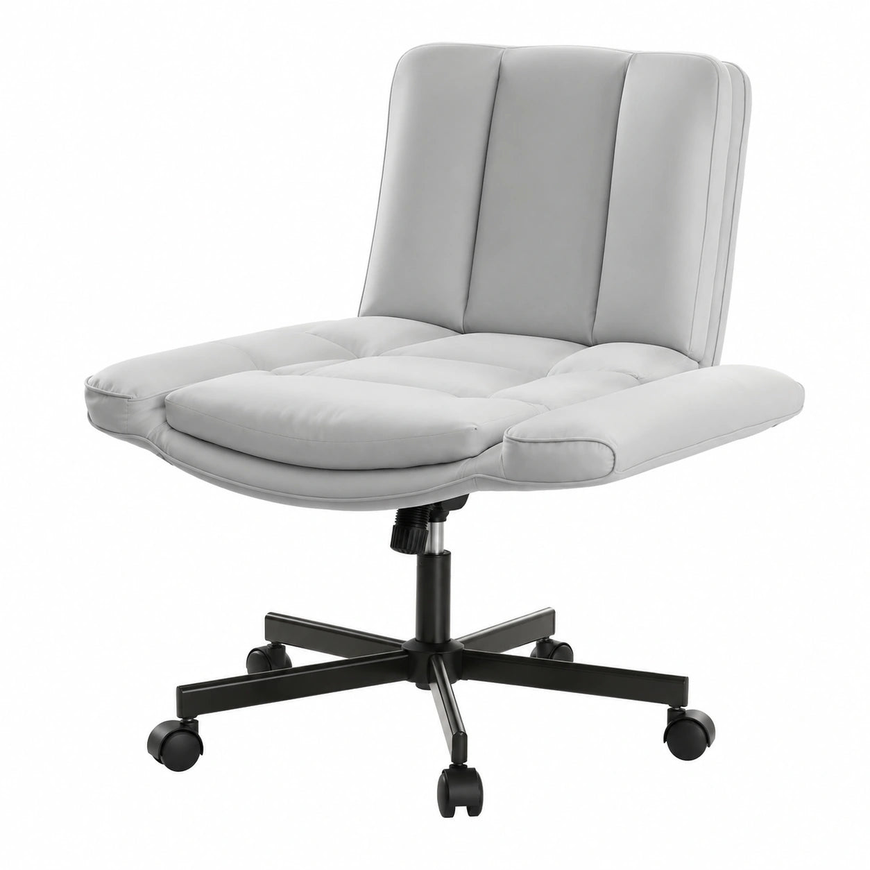 Bureau, en cuir, pivotant, réglable, coloris blanc, pour l’espace de travail